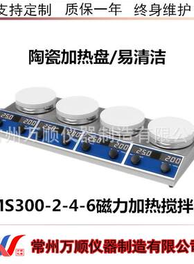 MS300-2-4-6系列磁力加热搅拌器 磁力搅拌器 陶瓷搅拌器 磁力加热