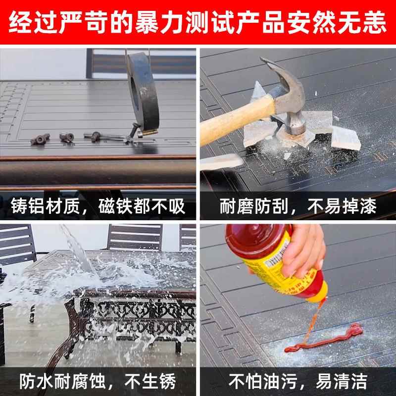 现货户外铸用铝桌椅家别墅院子院花庭园布置休ASG椅闲露天桌组合