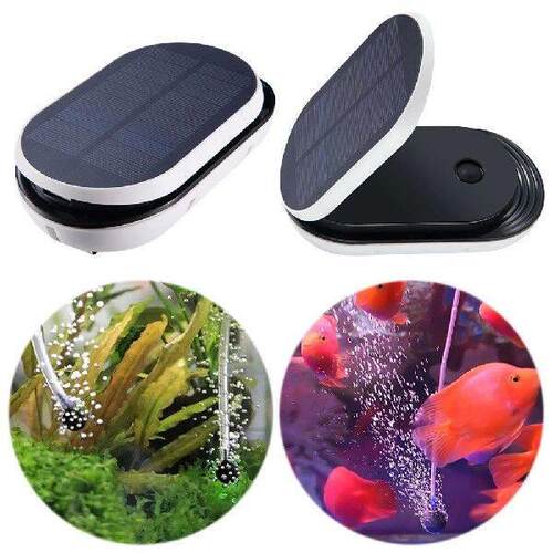 Solar Air Pump with Pipe Air Bubble Stones Solar Power Pond