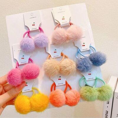 hair loop female leather band hair accessory hair rope发夹