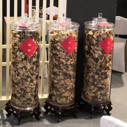 大容量带盖密封防潮瓶子商用食品级储物桶亚克力PC储物罐干货展示