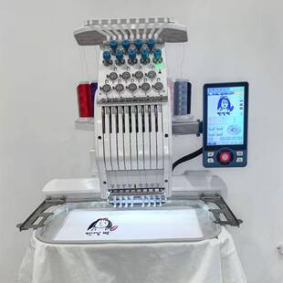 MINI801刺绣布料电脑花样机缝纫机绣字机可涂鸦小型家用款 绣花机