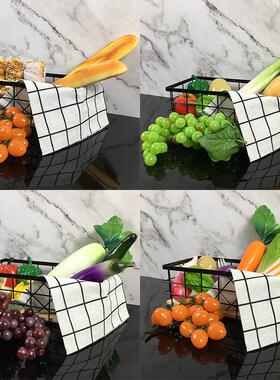 厨房彷真蔬菜水果面 面包样板房展厅创意家居装饰品摆件组合套装