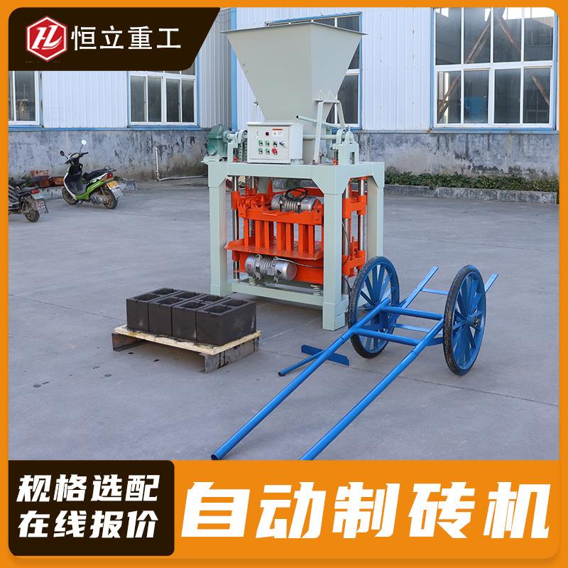 市政道路广场路面砖成型机免烧再生砖机移动式水泥空心砖机制砖机