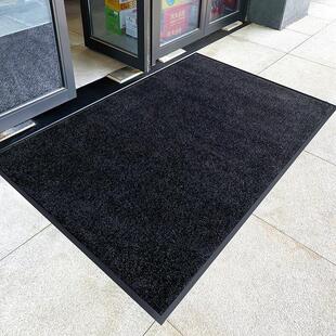 室外门口地毯高级尼龙脚垫吸水防滑商用店面门外黑色地垫入户门垫