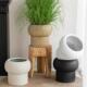 创意蘑菇水泥花盆简约室内落地花器大型客厅阳台绿植盆栽装 饰摆设