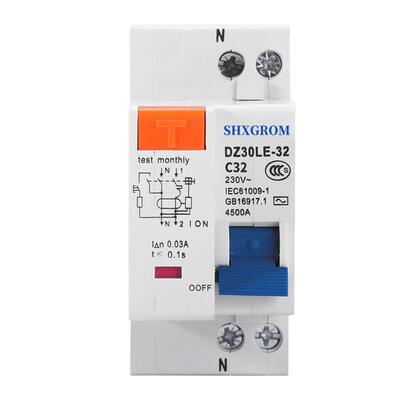 DZ30LE-32漏电保护器1P+N漏保空开16A家用DPN双进双出C16C20C25A