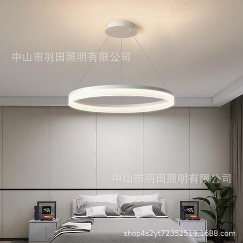 意大利设计师圆环客厅餐厅吊灯现代简约展厅样板房别墅卧室创意灯