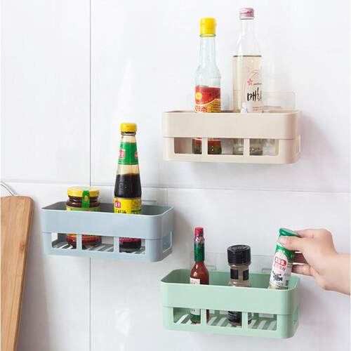 No-Drill Traceless Water-Drip Storage Basket for Kitchen, Ba