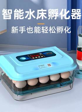 仿生水 床孵化机家用型迷6枚孵化器你透明VRN底水床0全自动孵蛋