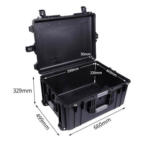 D6632塑料三防安全工具箱 大型户外泡沫内衬航空运输安全箱