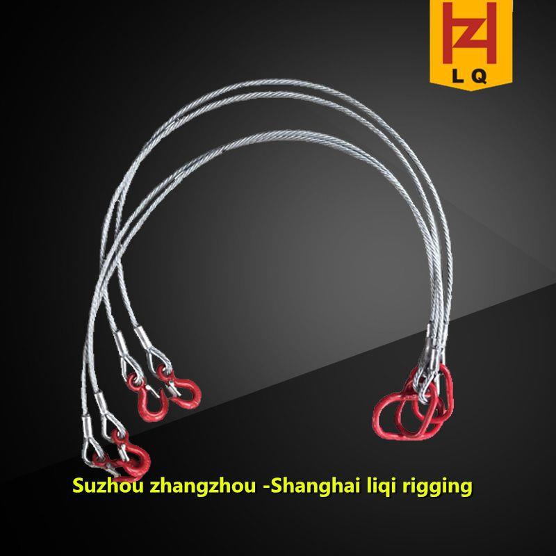张周厂家直发钢丝绳索具 镀锌压制索具 吊环索具