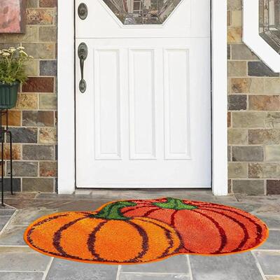 Halloween Pumpkin Rug - Cool and Warm, Washable, Suitable fo