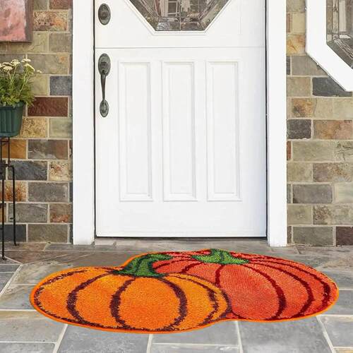 Halloween Pumpkin Rug - Cool and Warm, Washable, Suitable fo