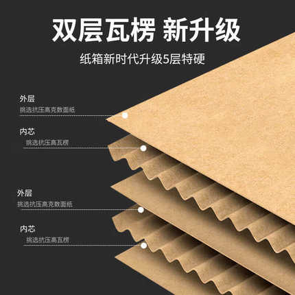 超大号搬家纸箱快递物流包装纸壳箱收纳盒子纸盒打包加厚批发加硬