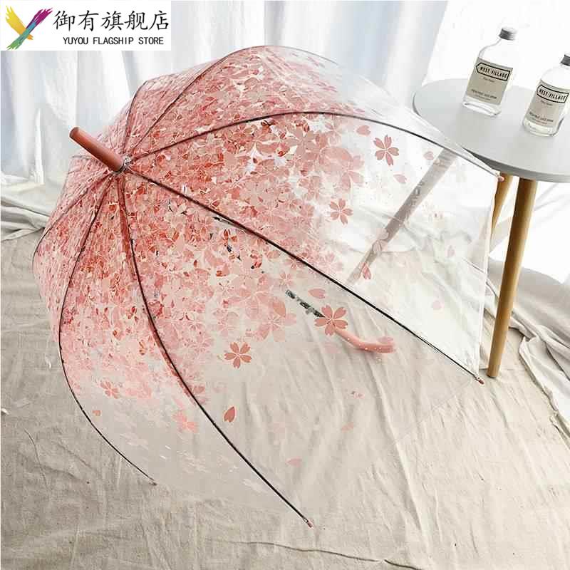 透明雨伞公主风儿童蘑菇鸟笼款拱形伞幼儿园防夹手迷你女孩小学生