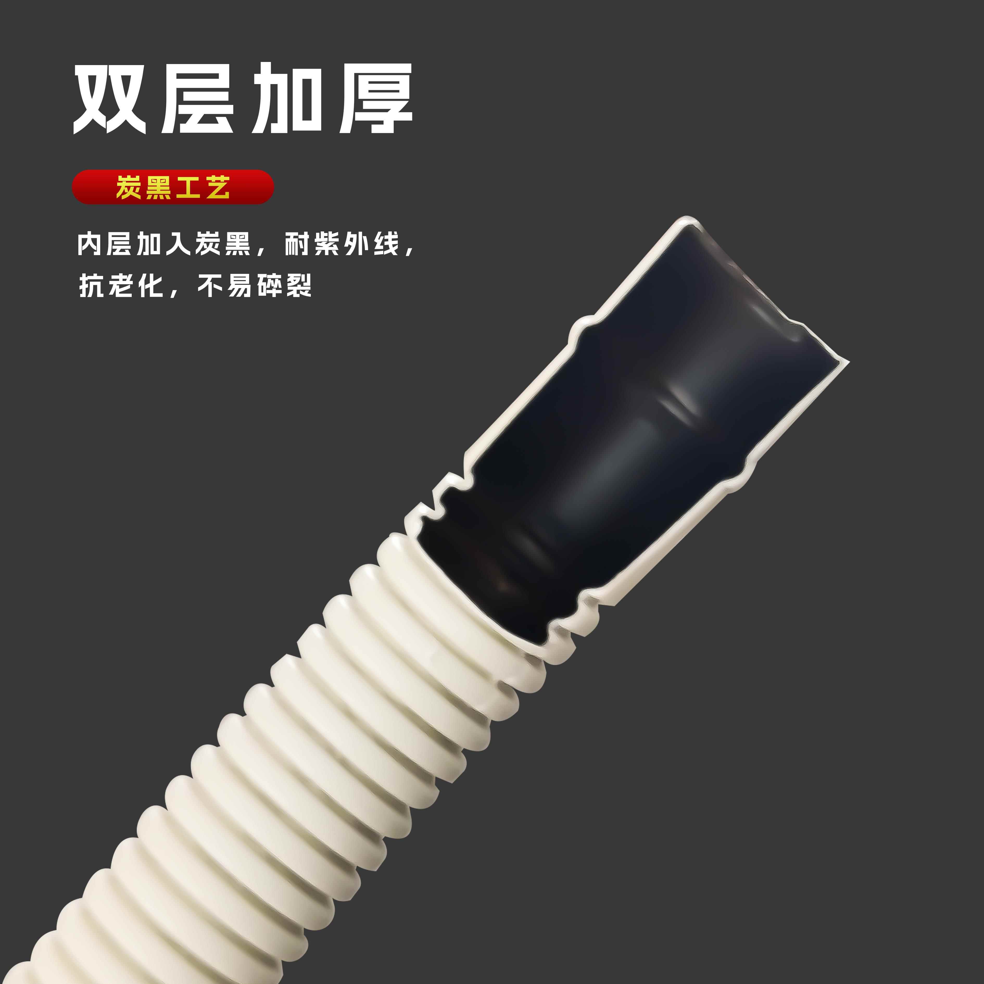 空调排水管外机出水管延长管空调冷凝水管双层半自动洗衣机进水管