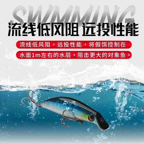 新款直销新品 浮水米诺 IMA 7.6g 8厘米 路亚仿生鱼饵翘嘴鳜鱼饵