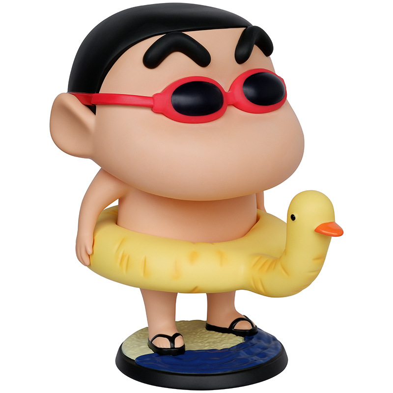 泳圈小新1比1摆件系列大号公仔大玩偶生日礼物蜡笔小新手办盒装