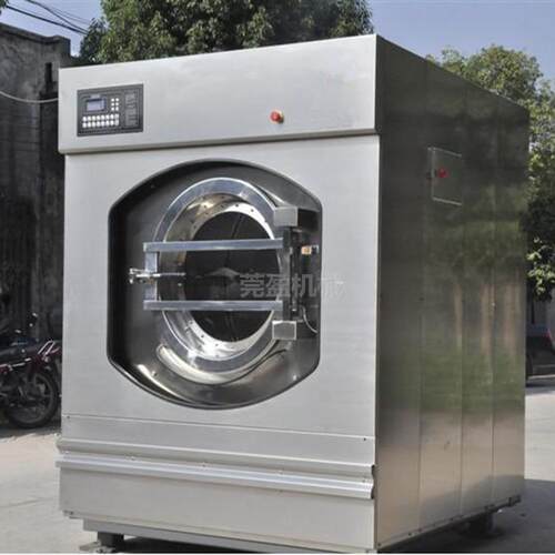 东莞莞盈大型工业洗脱一体机50公斤全自动滚筒式不锈钢洗脱两用机