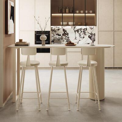 轻奢岩板吧桌21767家厨用台客厅房边隔断吧台阳台靠墙垭小口户型