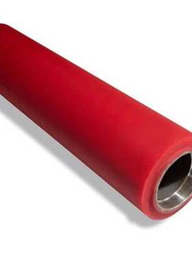 轴承6208凹凸印刷铜版机彩印无动力聚氨酯胶辊红色硬度80