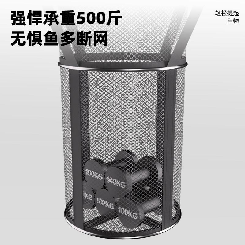 钓新款鱼护野用方形钓鱼网兜装速干鱼笼黑tw坑精品高质量可携专式