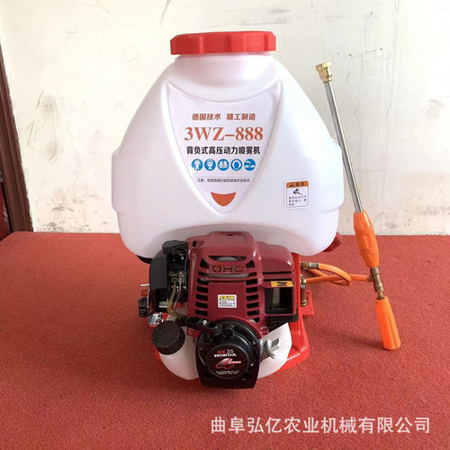 升级新款四冲程汽油打药机纯铜高压直喷水雾喷药机园林果树喷雾器