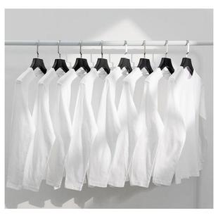 新疆棉正肩长袖t恤女装宽松春秋冬季纯棉上衣卫衣内搭白色打底衫