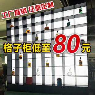 压克力透明彩色发光展示柜定制带灯模型柜鞋 包潮玩店落地陈列货架