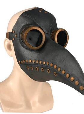Funny Medieval Steampunk Plague Doctor Bird Mask Latex