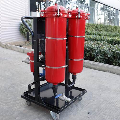 国海滤器双筒液压油滤油机LYC-32B三级过滤 过滤抗燃油高精滤油机