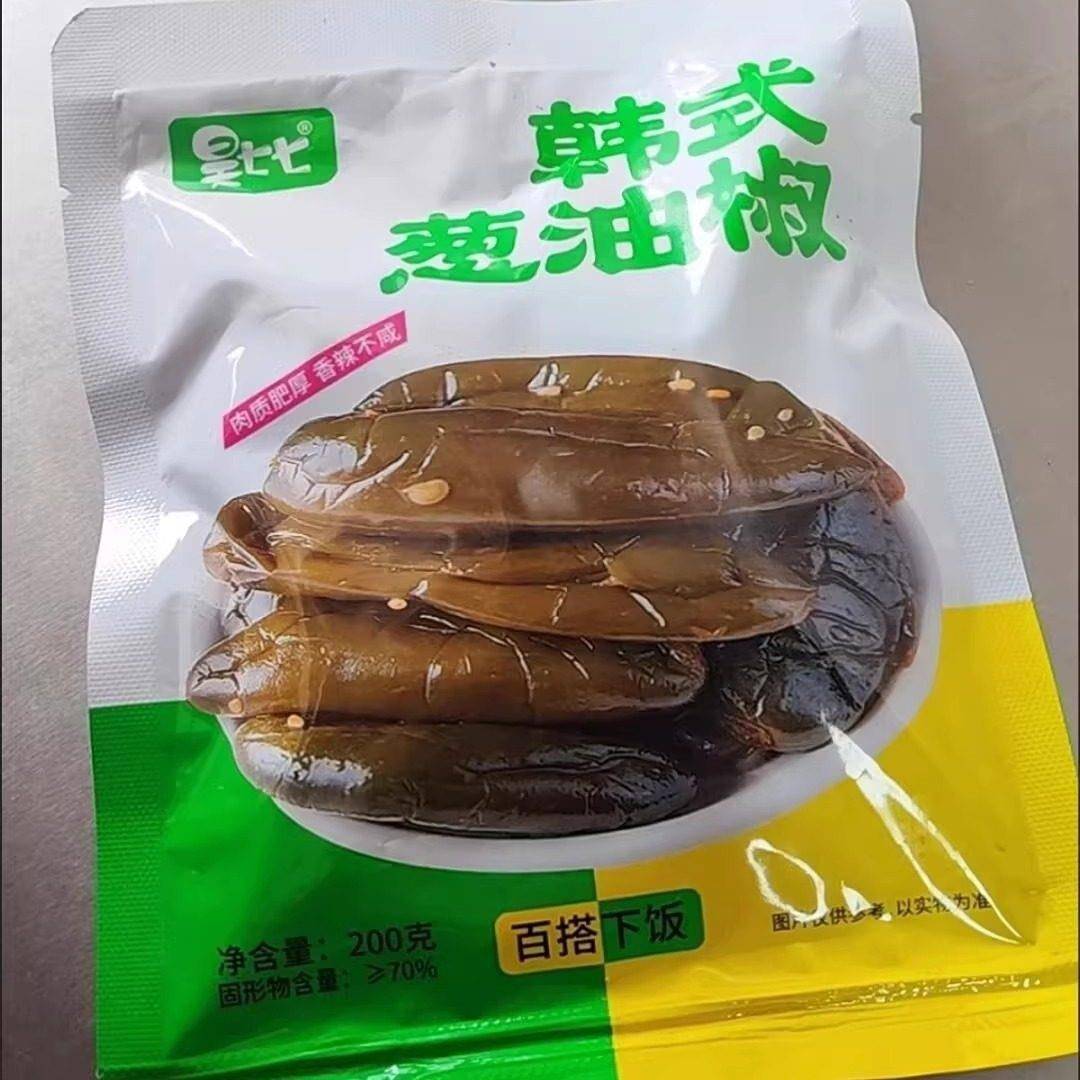昊七葱油椒酱腌辣椒延边朝鲜族泡菜七酱菜超辣爽腌制辣椒泡菜脆