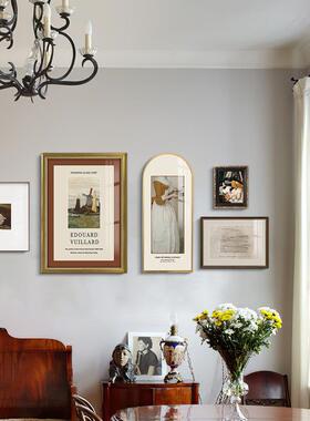 法式术艺组合C107饰画美厅式复古装客沙发背景墙挂画欧式墙画现代