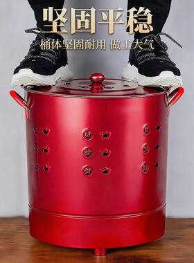 加厚不锈钢烧纸桶烧金桶焚烧炉化元宝家用拜拜钱纸筒室内化纸大号
