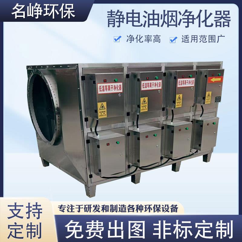 不锈钢低温等离子净化器厂家除臭设备加工压静电油烟净化器