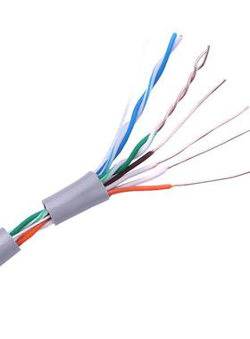 A50灰色厂家超5OFJP类网线非足屏蔽UTP5E0双绞线PE00m