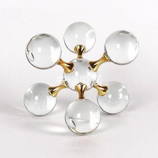 美容院装饰摆件皮肤管理中心化学展示架分子球美妆展会道具