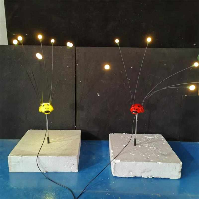 户外景观萤火虫灯光纤插地灯户外动态LED星星灯萤火虫美陈装饰灯