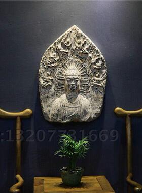 高档雕中国风禅意家饰艺品浮装饰画佛像壁饰挂件智中仿式古工品复
