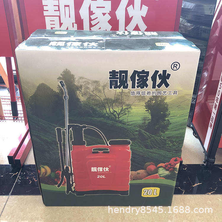 背负式加厚喷不锈钢）杆喷壶手摇20l靓（喷嘴家伙喷雾器台湾农业