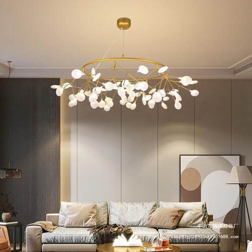 萤火虫吊灯北欧ins灯饰网红现代简约客厅灯创意个性餐厅卧室灯具