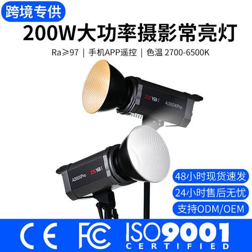 A系列300W双色温直播补光网红美颜短视频影视灯儿童拍照灯