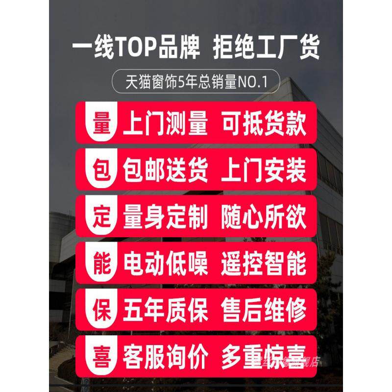台电动纱帘窗智能防风卷帘JI615415自动升封阳阳台遥降控遮光防雨