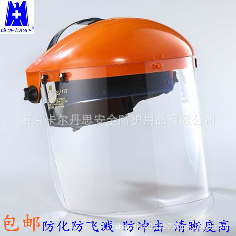 BLUE EAGLE蓝鹰透明PC防护面罩面屏打磨防冲击B1OR+FC48N防喷溅
