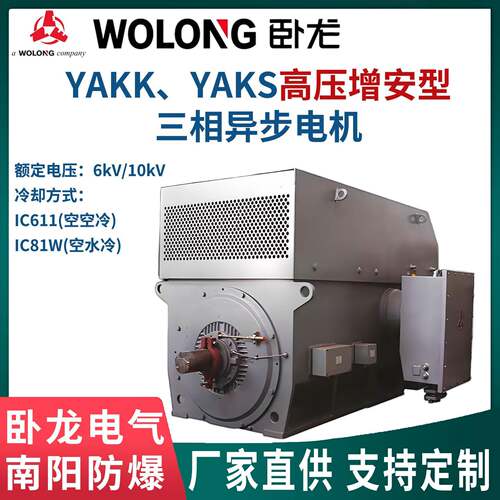 YA/YAS高压增安型三相异步电机IC611IC81W冷却卧龙南阳防爆