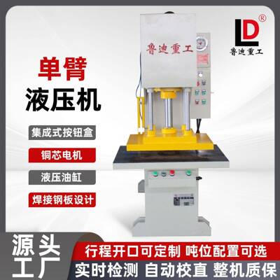 鲁迪重工单臂校直机20吨单柱液压机小型压装校正整形压力机