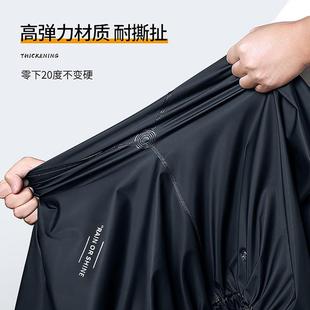 反光外卖劳保环卫PVC男士 时尚 套装 雨衣雨裤 摩托车雨衣 分体式