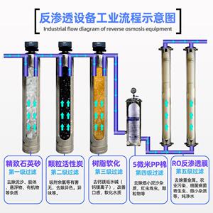 双级反渗透设备纯水设备工业用RO纯水设备蓝博湾反渗透纯水设备