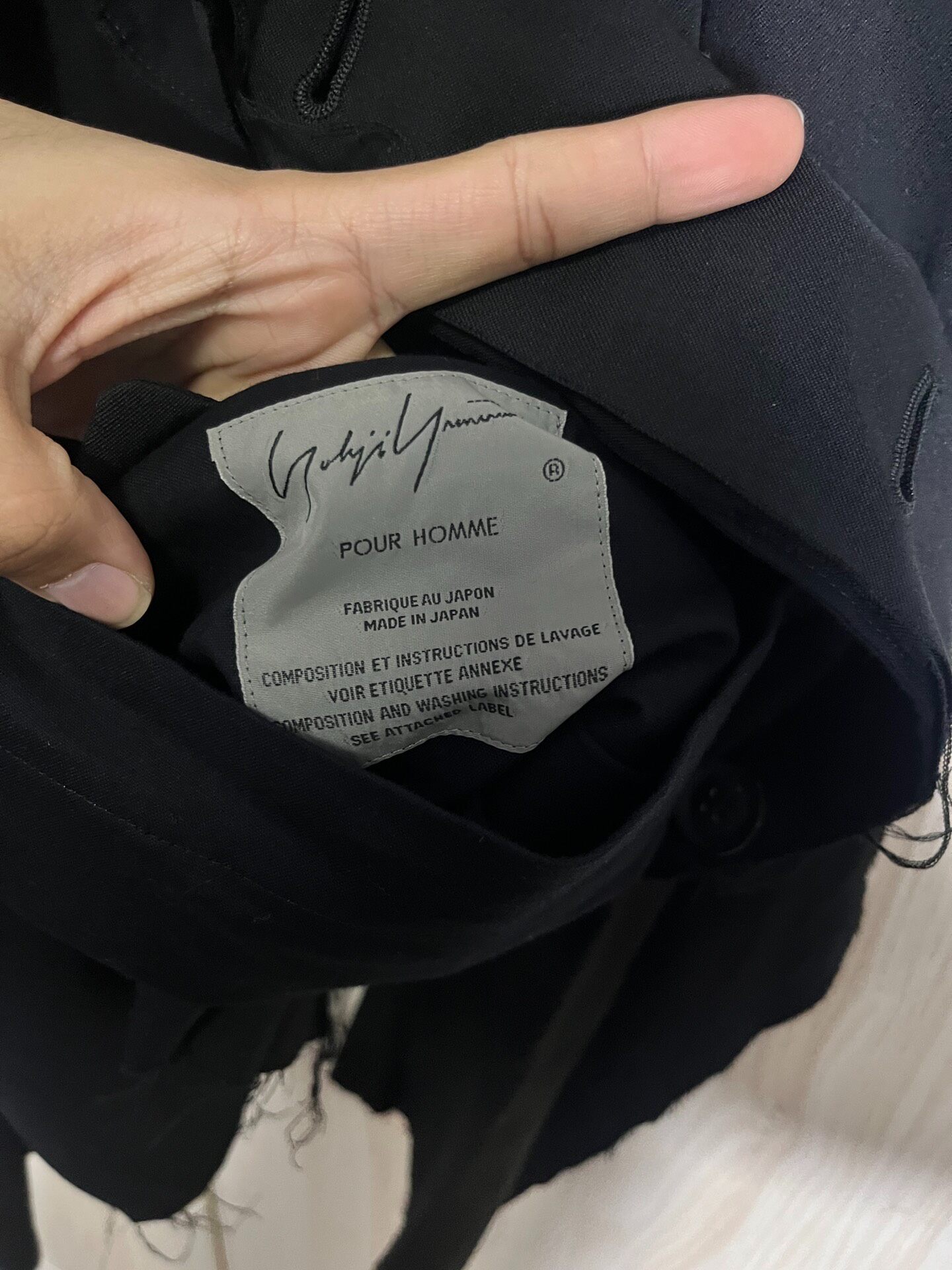Yohji Yamamoto 15AW Triple Blazer — back